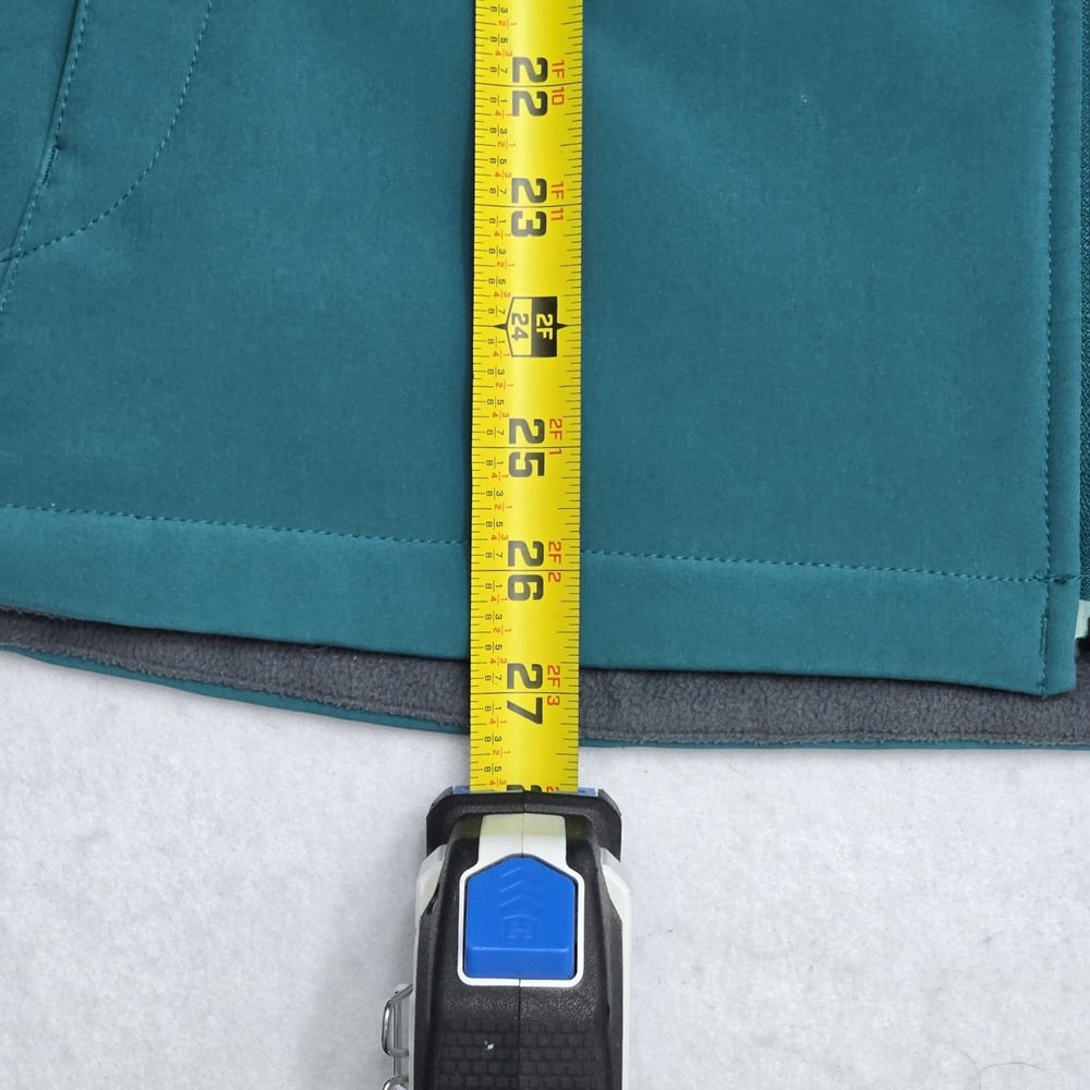 LL Bean Womens 2X Softshell Jacket Teal Blue Fleece Lined Full Zip 258215 - Picture 10 of 16